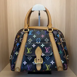 Pre-owned Louis Vuitton Black Multicolore Monogram Handbag
