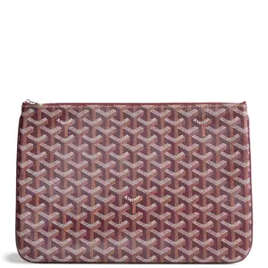 Pre-owned Goyard Goyardine Coated Canvas Clutches & Wristlets Goyardine Senat Pouch