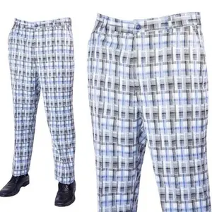 Prestige Blue and White Plaid Pants 105