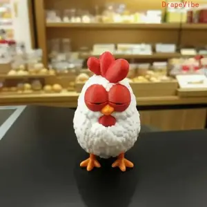 New Mini Chicken Figurine Cute Sleeping Chick Ornament Creative Animal Statue Stylish Desk Accessory For Home And Office Decoration