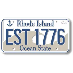 Rhode Island State License Plate Magnet by Classic Magnets, 1.9" x 3.8"