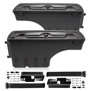 G-PLUS Fit For 07-18 Chevy Silverado GMC Sierra Truck Bed Storage Box Toolbox Car RH+LH G-PLUS Fit For 07-18 Chevy Silverado GMC Sierra Truck Bed Storage Box Toolbox Car RH+LH