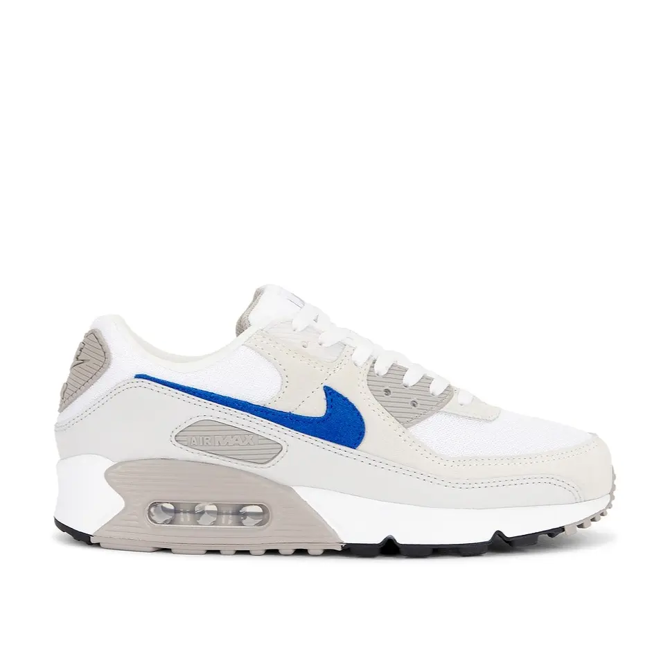 Nike Air Max 90 College Grey Racer Blue DM0029-110 Men's Fashion Sneaker New