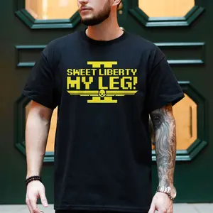 Helldivers Sweet Liberty My Leg Shirt, Divers 2 Funny Tee, Gamer T-Shirt, Helldivers 2 Tee, Parody Shirt, Men's, Unisex & Women's Shirt