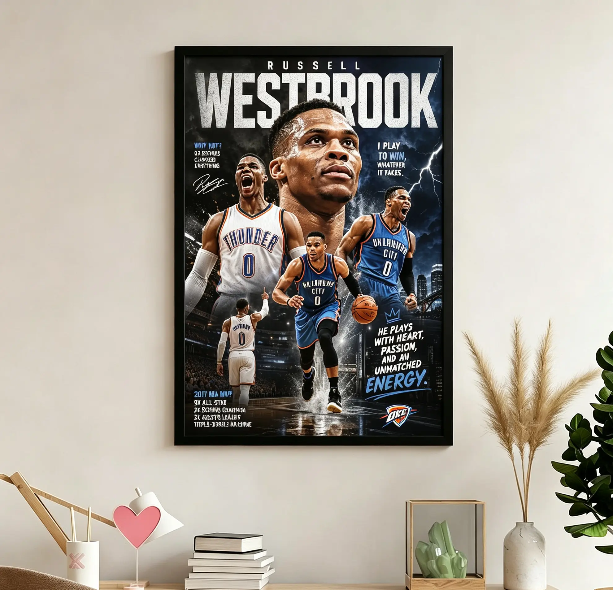 Canvas Wall Art, Basketball Athlete Collage Canvas Wall Art, Sports Game Moment Print, Fans Room Wall Decor, Ready To Hang Sport Canvas Poster