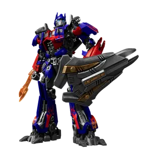 Blokees Transformers DX Classic Class 21 Jet Wing Optimus Prime Action Figure with LED Eyes Chest Lighting 20 Movable Points Movie Accurate Design