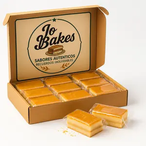 Jo Bakes Masa Real de Coco 10 ct | Coconut Cake Bars - Individually Wrapped | Fresh Made in Miami | Snack Cake Dessert