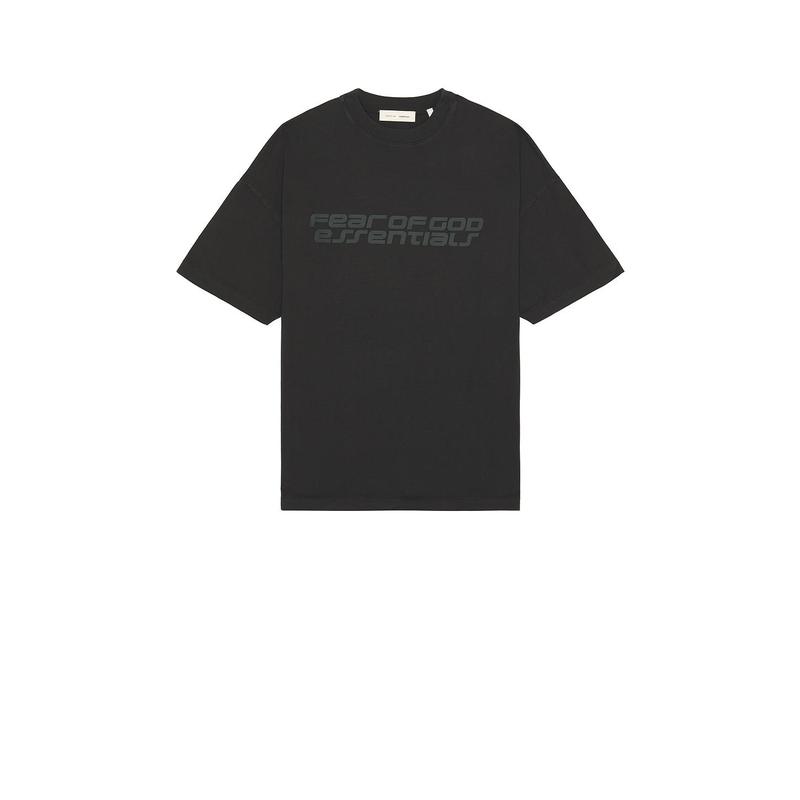 Fear of God ESSENTIALS 90'S Short Sleeve Tee in Vintage Black