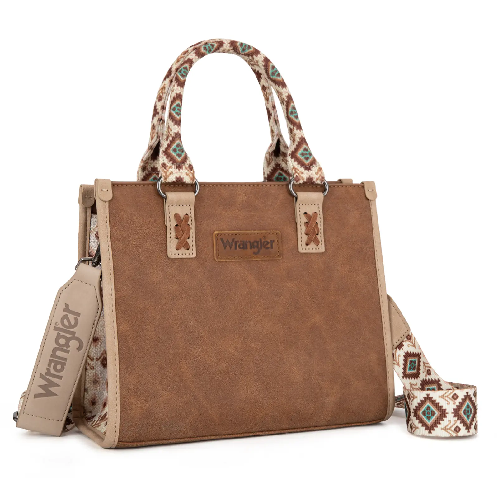 Wrangler Tote Bag for Women Aztec Western Retro Purse Top Handle Handbags