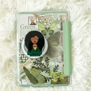 Daria’s Kindle Grip, Melanin Girl With Book Phone Grip, Magnetic Phone Grip for Kindle & Books, Black Beauty Girl Read Books Accessory