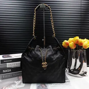 Pre-owned CHANEL Calfskin Shoulder Bags 25 Bag Black Shoulder Bag T10248757