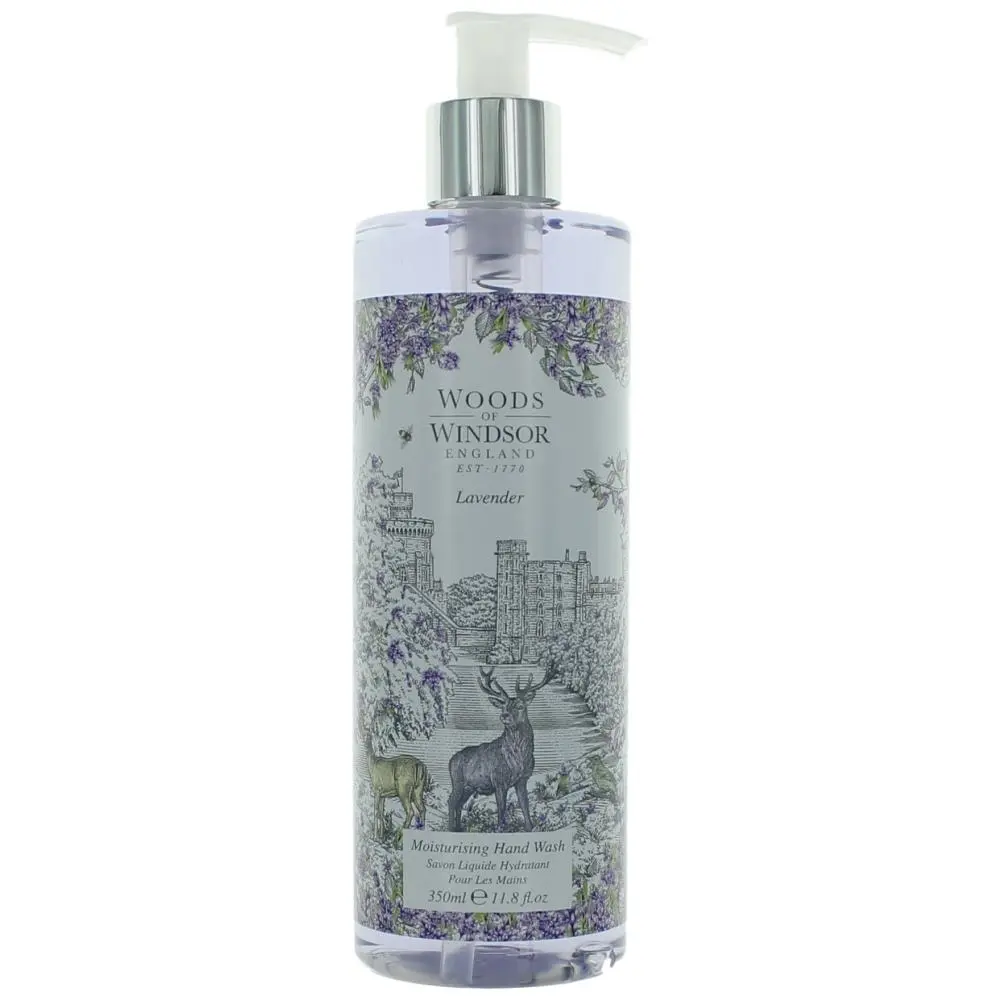 Woods of Windsor Women's Lavender-Scented Moisturizing Hand Wash, 11.8oz Fragrance-Infused Bath & Body Care with Calming Aroma, Moisturizer