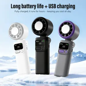 Stay Cool Anywhere! Powerful Turbo Fan with 199-Speed Control, Foldable Portable Handheld Fan, Long Battery Life for Summer Travel, Theme Parks, Concerts & Outdoor Use