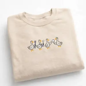Dentist Goose Embroidered Sweatshirt, Dental Hygienist Crewneck, Cute Dental Worker Gift