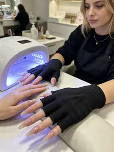 EELHOE Anti-UV Glove, Anti-Suntan Hand Baking Lamp Blocking Gloves For Nail Lighting