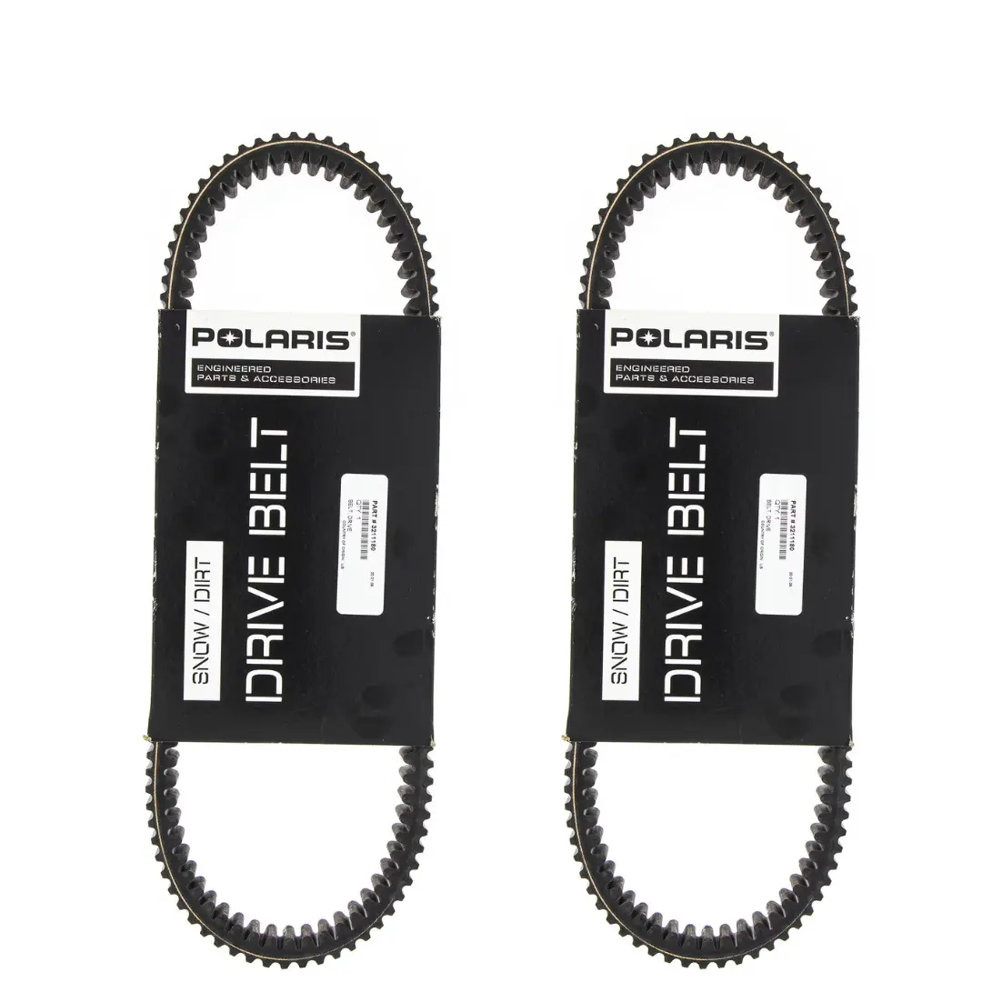 "Pack of 2 Polaris OEM 3211180 Secondary Clutch Drive Belts for RZR XP 1000 – Dual Genuine Replacement Parts"
