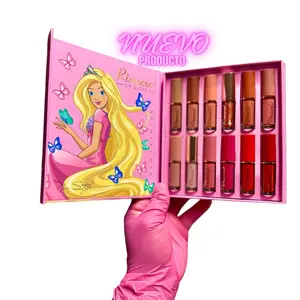 Rinocoo 12 Lipgloss - Satin & Nude Intense Colours for Long-Lasting Lipstick for Women - Makeup Glossy