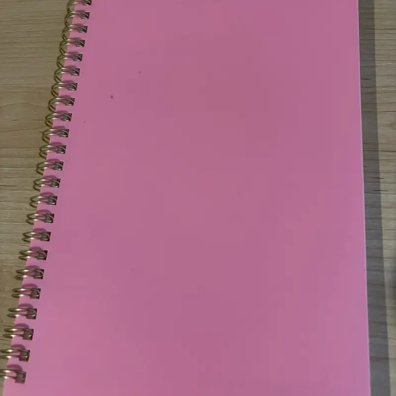 Pink notebook
