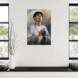 Pedro Calungsod Portrait Poster Canvas Posters And Prints Wall Art Pictures for Living Room Bedroom Decor 08x12inch(20x30cm) Unframe-style