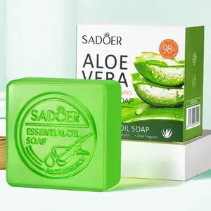 Aloe Vera Essential Oil Soap, Natural Cleansing Soap Bar, Deep Cleansing Facial Soap, Facial Skin Care Product for Women & Men, Cleanser