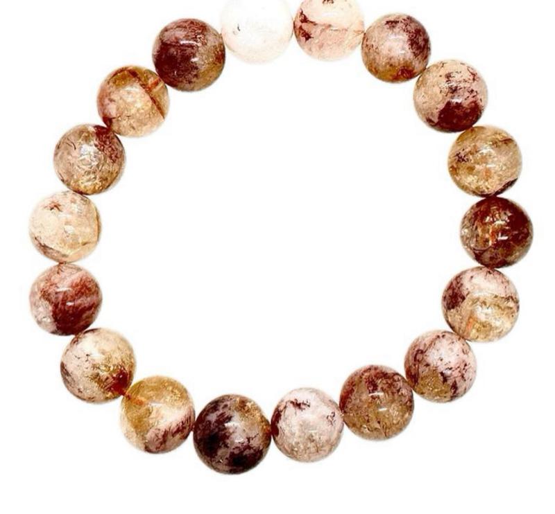 Urban Rutile’s Citrine and Fire Quartz beaded bracelet
