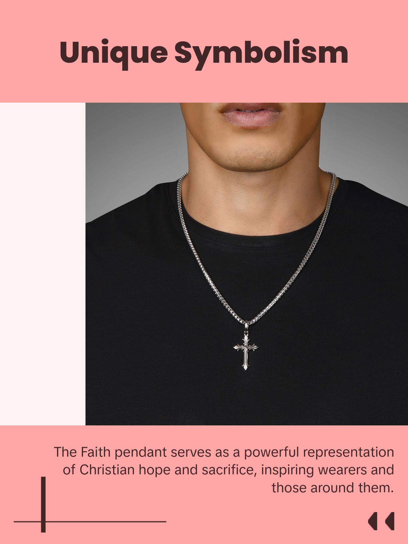 Faith, Silver Cross Pendant