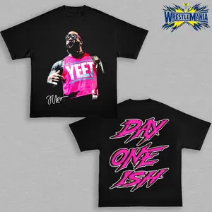 Jey Uso 'Day One Ish' T-Shirt Limited Edition WWE Graphic Tee Bold Design Sports Streetwear Signature Style Comfortable Fit