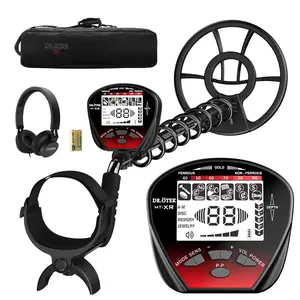 DR.ÖTEK Metal Detector for Adults, Professional Metal Detectors Waterproof with 10" IP68 Coil, Larger LCD Display, High Accuracy for Gold & Silver Detection & Beach Treasure Hunting, Beginner Friendly