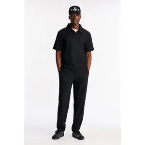 Show Up Slim Slit Pants - Black