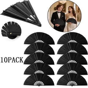 10pcs clacking Fans for line Dancing, Boots on The Ground Hand Fan largefold Fans That Popping clap, line Dance Fans That Make Sounds Loud clappers, Fan for line Dancing snap