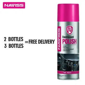 NAVISS Automotive Interior Refresher & Interior Protector - Lemon Scent | Restore Plastic/Leather | Anti-Static Shine Spray Car Detailing Products Coating