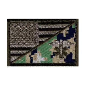 EMT USA Flag Medic EMS Tactical Hook Patch by Miltacusa (MFY7)