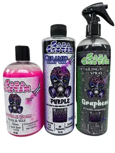 Saka Custom Tripleta Sakacustom Purple Ceramic Spray Wax Graphene Detailing Spray & Wash & Wax sio2 soap Multifunctional Plastic Coating