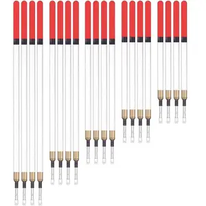 Fishing Float, Fishing Equipment, Fishing Tackle, 20pcs Durable Plastic Fishing Float, Clear Tube, Sturdy Construction, Special for Outdoor Sportsmen, Fishing Accessories