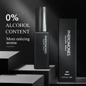 Pheromone Perfume – Midnight Shadow - (0.17 fl. oz./5 ml) | Eau de Parfum | Sandalwood, Ambergris, Cedarwood | Woody & Mysterious | 24H Long Lasting | Travel Size Mini Perfume