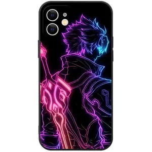 Anime Aesthetic Cool Shockproof Soft Phone Case, Phone Protective Cover, Phone Accessory Compatible with iPhone 16 15 14 13 12 11 Pro Max SE