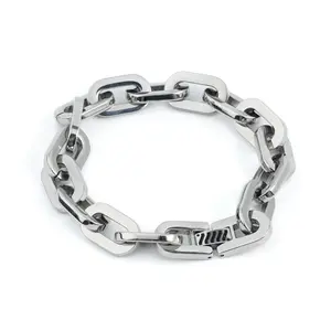 BR-220 Heavy Chain Steel Bracelet
