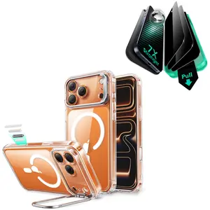 ESR Classic Series iPhone 17 Pro Max/Pro/Air Case + Screen Protector, Built-in MagSafe Compatibility, Features a Camera Ring Mount, Military-Grade Protection, Durable Zinc Alloy Shell, Shock- and Scratch-Resistant Case - Magnetic Version