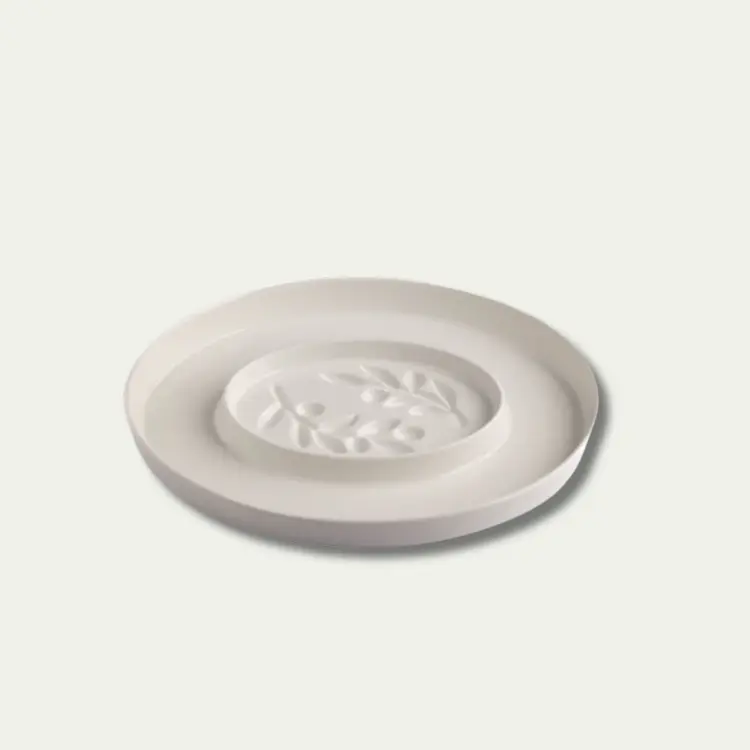 Jeanne Fitz Olive Oil & Vinegar Dipping Tray - Olive Branch