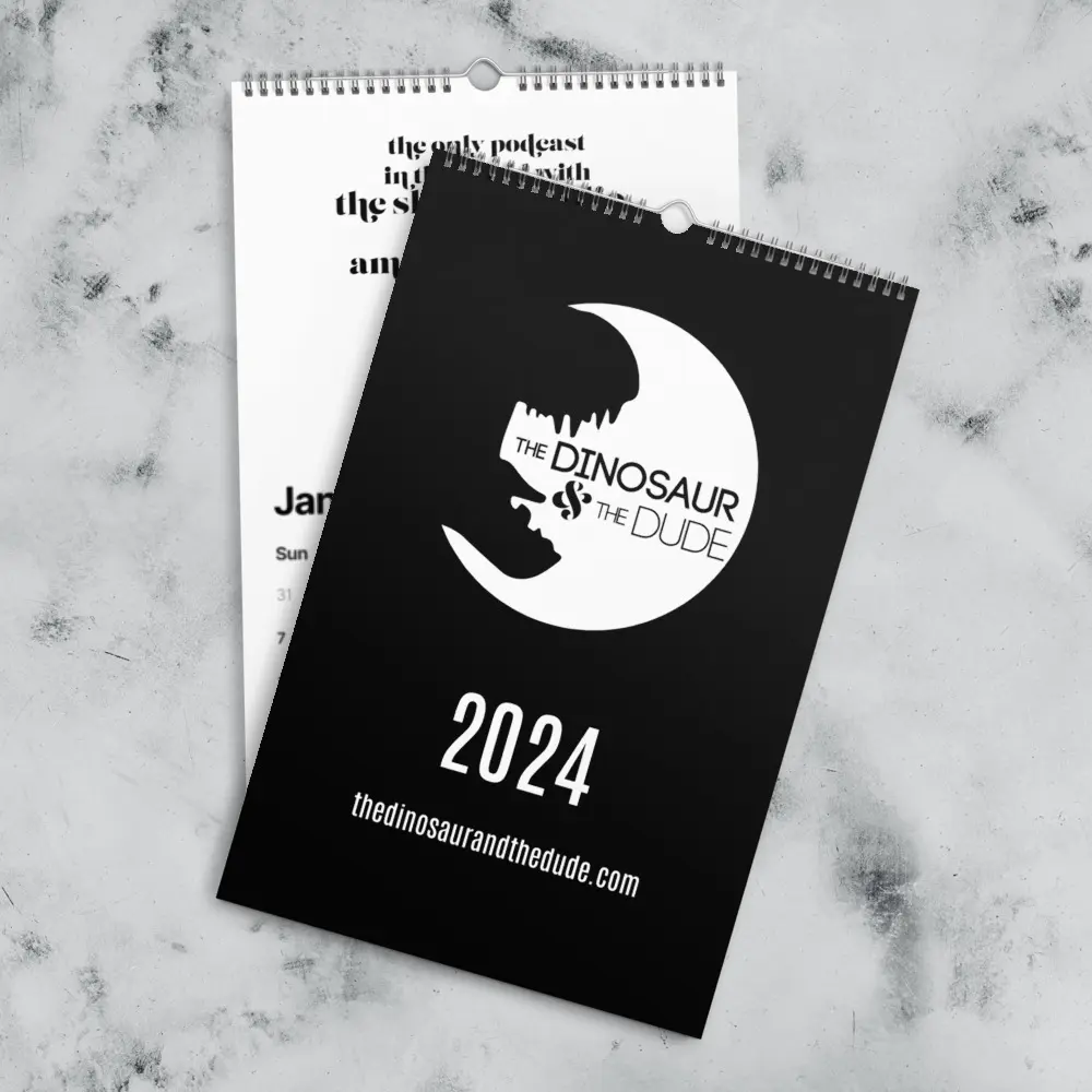 The Dinosaur & The Dude Wall calendar (2024)