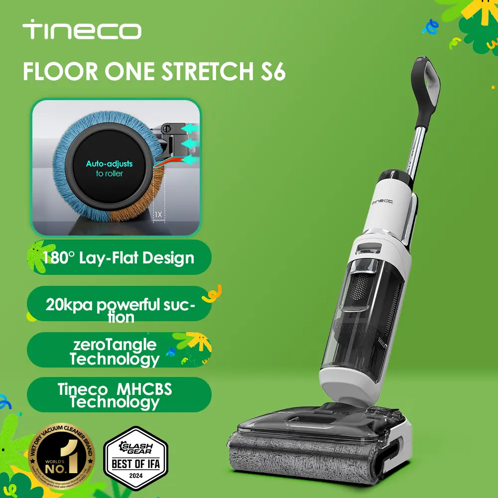 tineco ティネコ Floor One Strech S6 Tineco Floor ONE STRETCH S6 Wet Dry Vacuum Cleaner – Tineco US