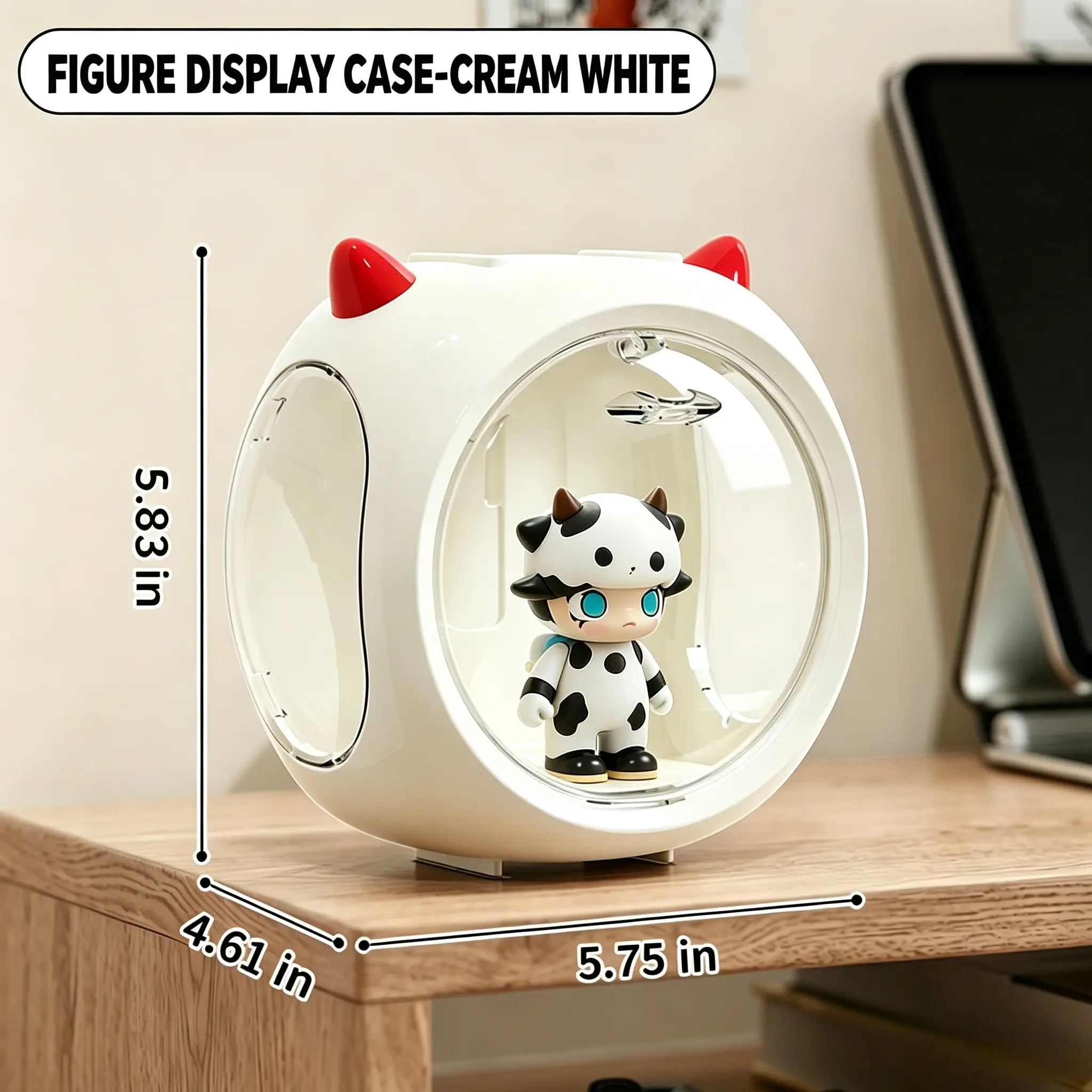 Stackable Magnetic Dustproof ABS Blind Box Figure Storage Display Case - Little Devil Space Capsule for Mini Collectible Dolls, Wall & Desktop Home Decor Organizer