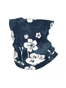 Flower Scarf Neckerchief Neck Face Mask Polyester