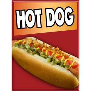 Hot Dog Sticker Window Decal Truck Concession Vinyl Restaurant Wall poster Sticker Food Decal Hot Dogs