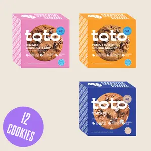 Little Treat Trio - 12 Cookies in 3x 4-packs: Sea Salt Chocolate Chip, Peanut Butter Chocolate Chip, S'mores