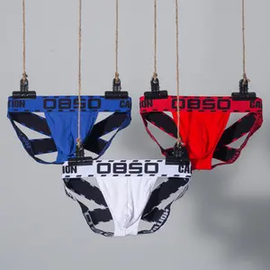 Cross Strap Men's thong Threaded Cotton Sexy Butt Lifting Ding Gay Back Empty Sexy T Pants