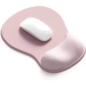 Pad with Gel Wrist Support, Comfortable Wrist Rest Mousepad with Non-Slip PU Base for , Desk,  & Office( Serenity)