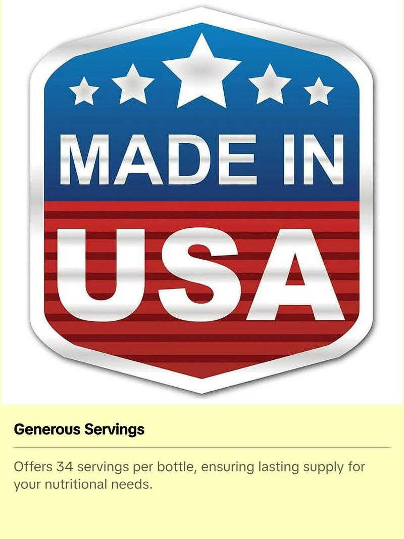 Herbal Secrets USDA Organic Pea Protein Powder | 2 Lb. | 17 Grams Protein per Serving | 34 Servings | Non-GMO | Gluten-Free | Made in USA