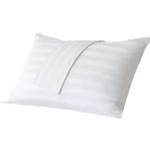 Premium Cotton Pillow Protectors with Zipper Durable Soft Breathable Pillow Cover King Size 2 Pack