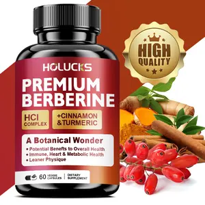 Premium Berberine Pills, Digestion Wellness & Banlanced Diet, Vascular & Circulatory Health, Sugar & Insulin Balance|Plus with Ceylon Cinnamon, Turmeric & Black Pepper, 60 Capsules, Easy to absorb Berberine Supplement | Supports Health Metabolic Immune
